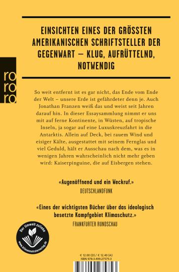 Jonathan Franzen: Das Ende vom Ende der Welt 