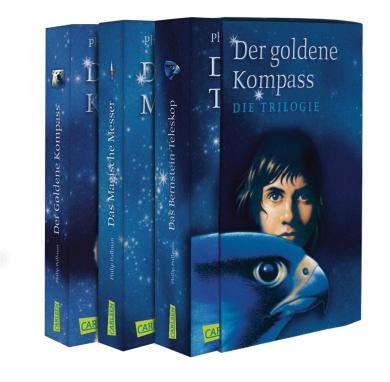 Philip Pullman: His Dark Materials: Der Goldene Kompass, Das Magische Messer und Das Bernstein-Teleskop im Schuber 